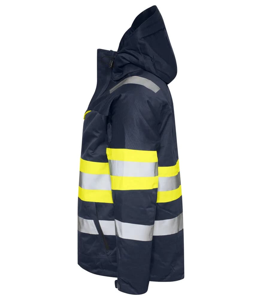 6454 FUNKTIONSJACKE EN ISO 20471 KLASSE 1 - Gelb/Marine
