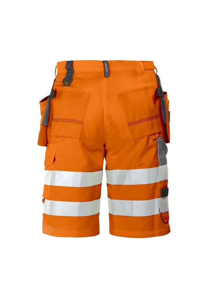 6503 SHORTS EN ISO 20471 KLASSE 2/1 - Orange/Grau