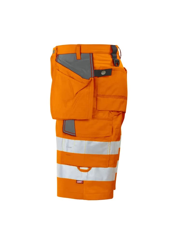 6503 SHORTS EN ISO 20471 KLASSE 2/1 - Orange/Grau