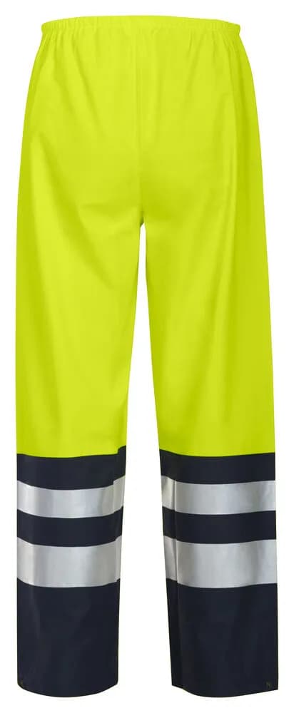 6504 REGENHOSE EN ISO 20471 KLASSE 2 - Gelb/Schwarz