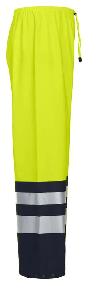 6504 REGENHOSE EN ISO 20471 KLASSE 2 - Gelb/Schwarz