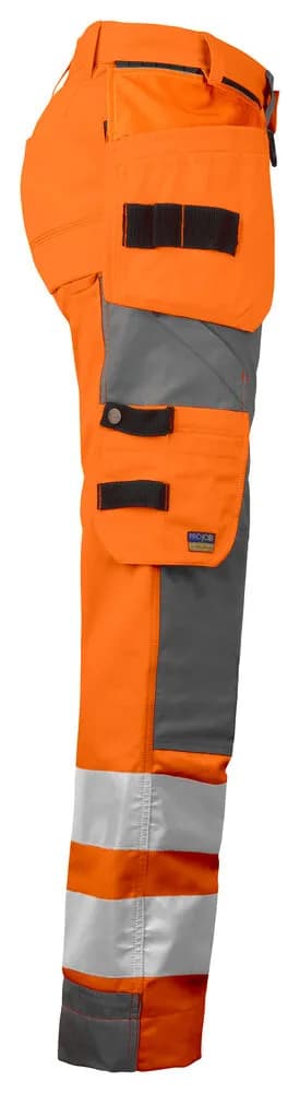 6519 DAMEN ARBEITSHOSE EN ISO 20471 KLASSE 2 - Orange/Grau