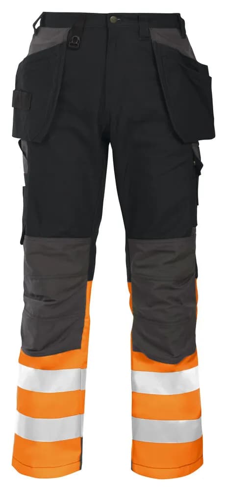 6522 ARBEITSHOSE EN ISO 20471 KLASSE 1 - Orange/Schwarz