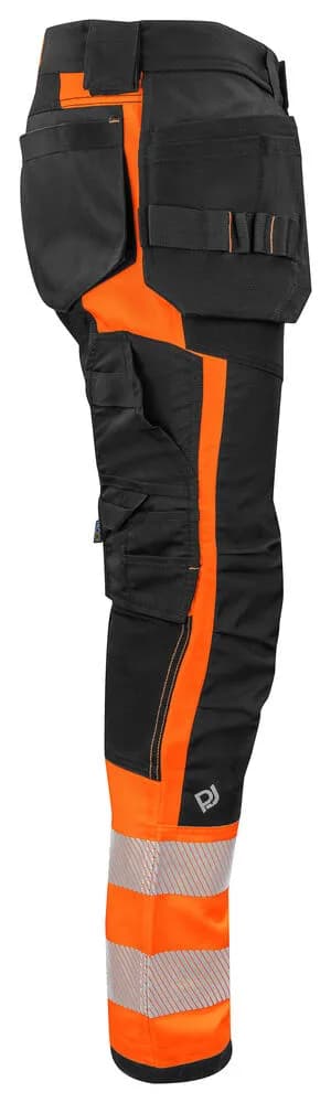 6540 ARBEITSHOSE EN ISO 20471 KLASSE 1 - Orange/Schwarz