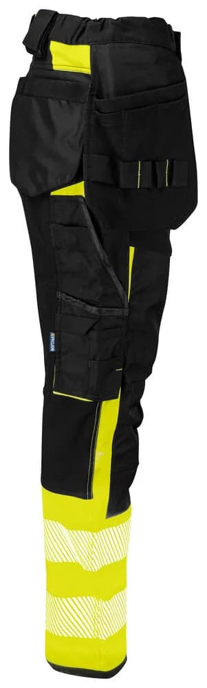 6543 ARBEITSHOSE DAMEN EN ISO 20471 KLASSE 1 - Gelb/Schwarz