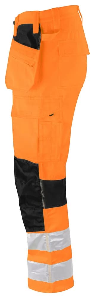 6570 ARBEITSHOSE STRETCH EN ISO 20471 KLASSE 2 - Orange/Schwarz