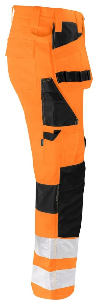 6570 ARBEITSHOSE STRETCH EN ISO 20471 KLASSE 2 - Orange/Schwarz