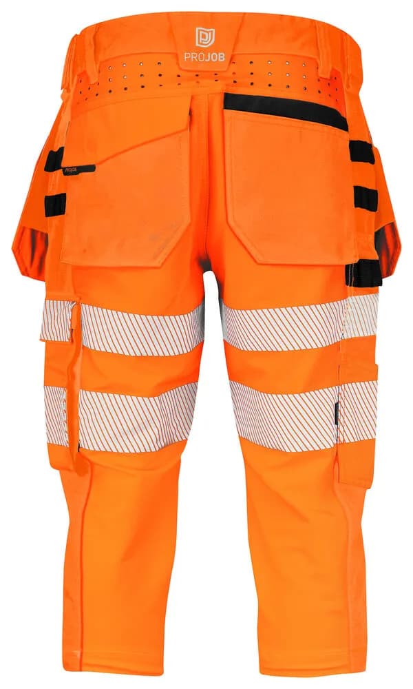 6577 PIRATENHOSE EN ISO 20471 KLASSE 2/1 - Orange/Schwarz
