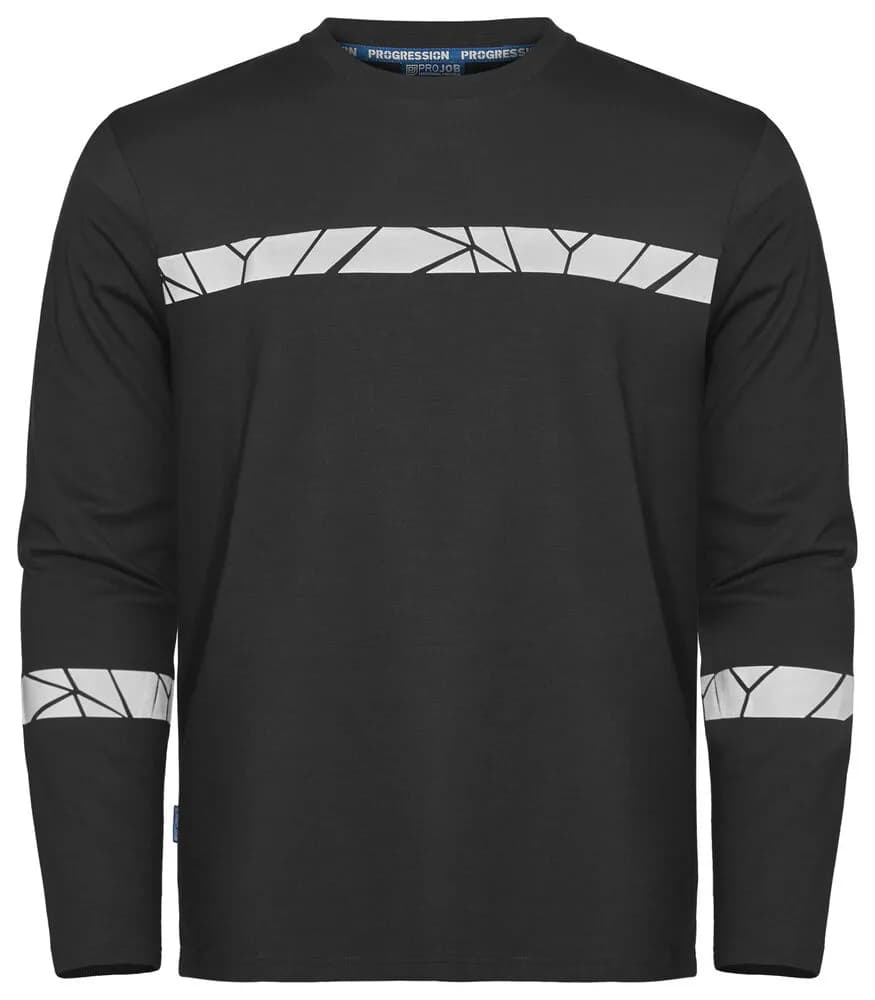 7002 T-SHIRT LANGARM - Schwarz/Schwarz