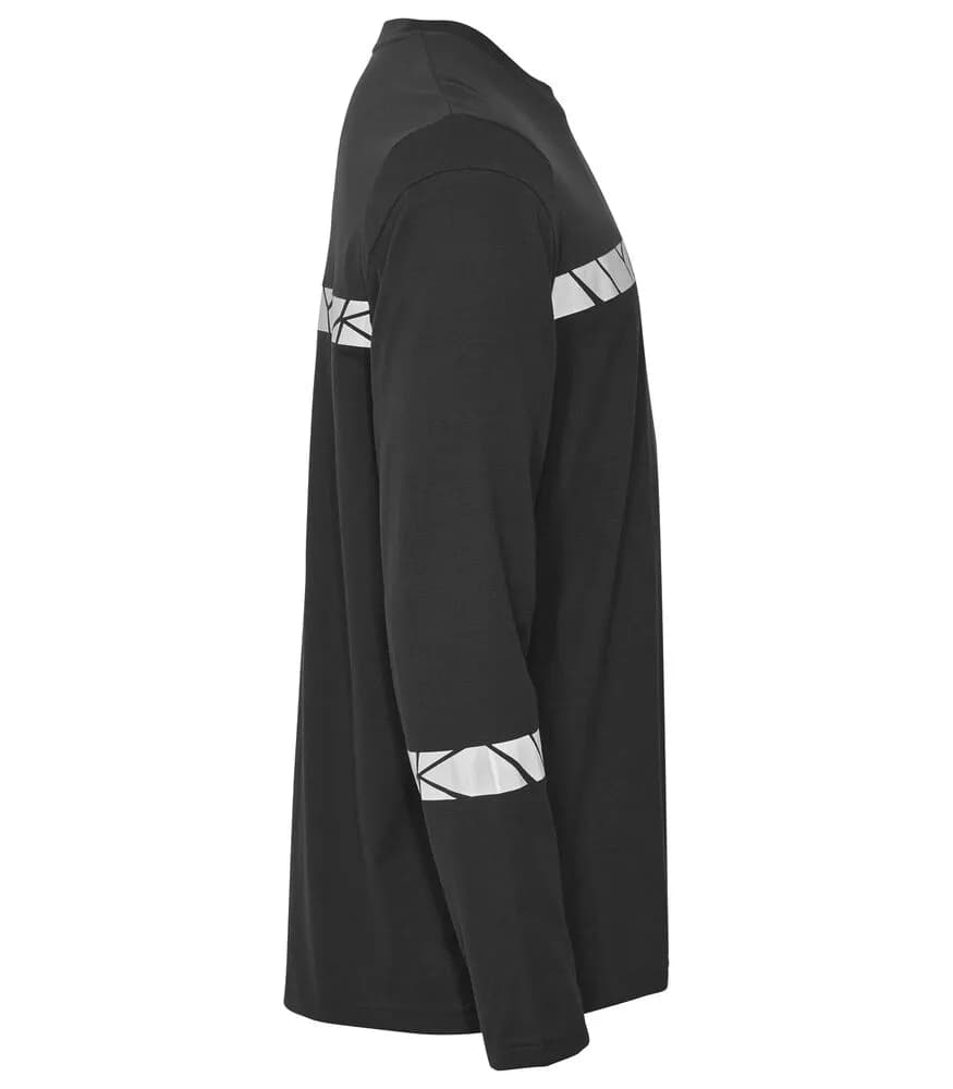 7002 T-SHIRT LANGARM - Schwarz/Schwarz