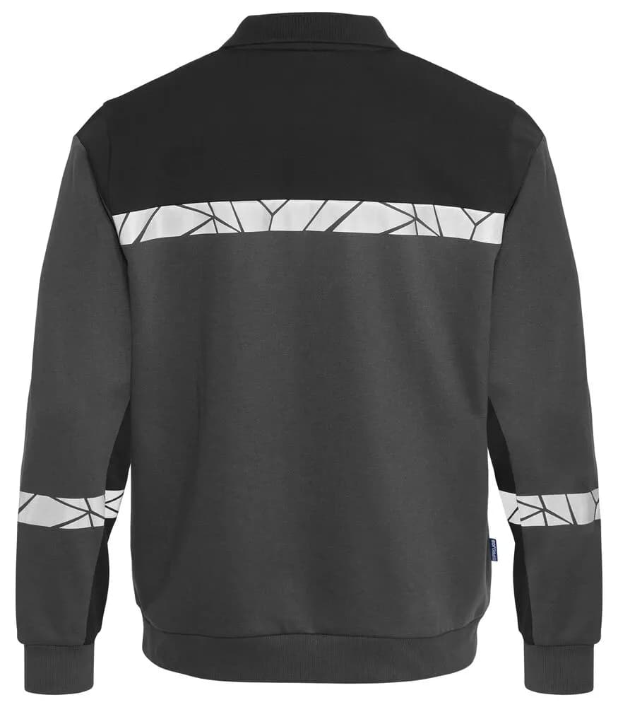 7100 POLO DA SWEATSHIRT - Grau/schwarz