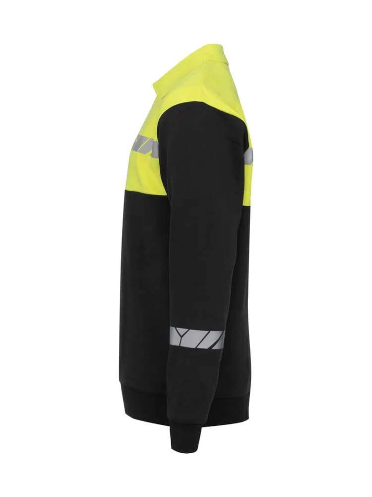 7100 POLO DA SWEATSHIRT - Schwarz/gelb