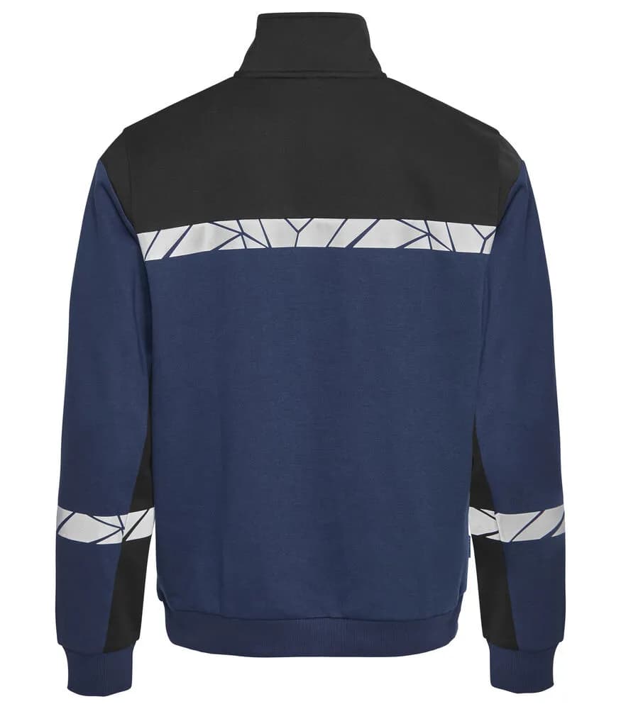 7102 SWEATSHIRT 1/2 ZIP - Marine/schwarz