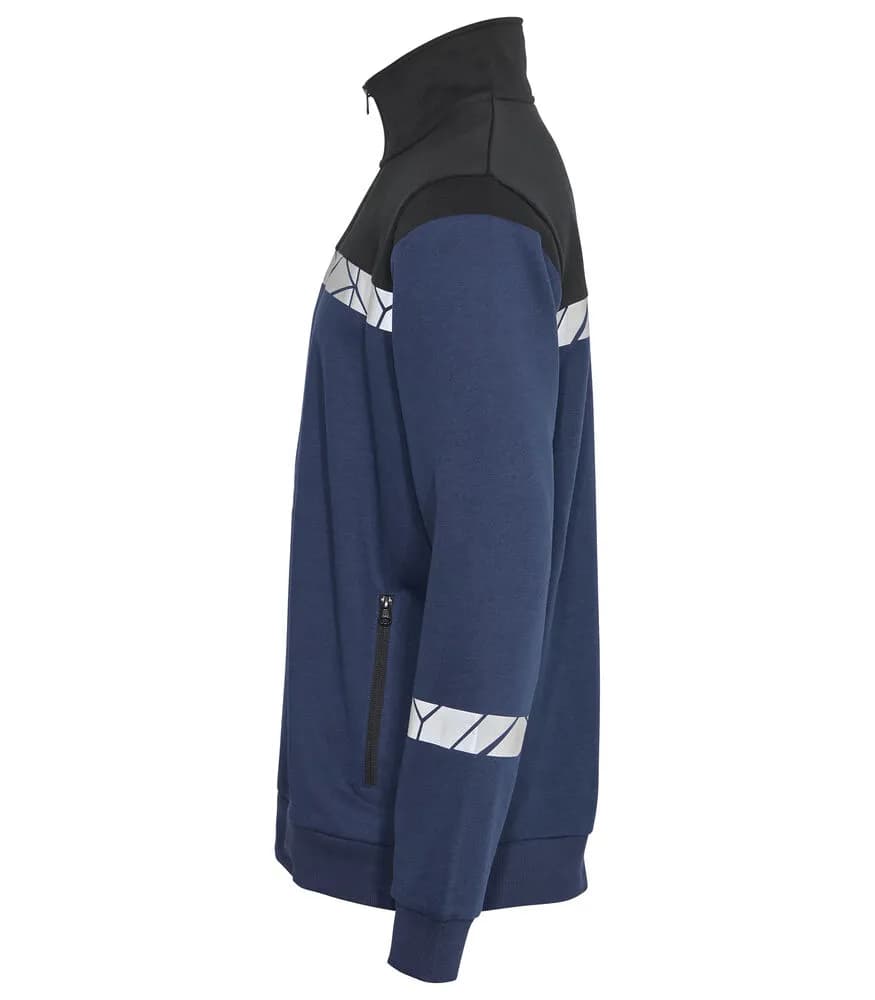 7102 SWEATSHIRT 1/2 ZIP - Marine/schwarz