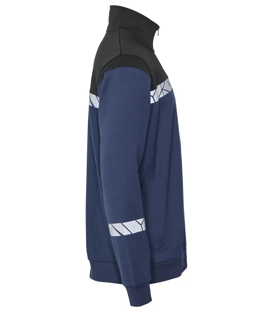 7102 SWEATSHIRT 1/2 ZIP - Marine/schwarz