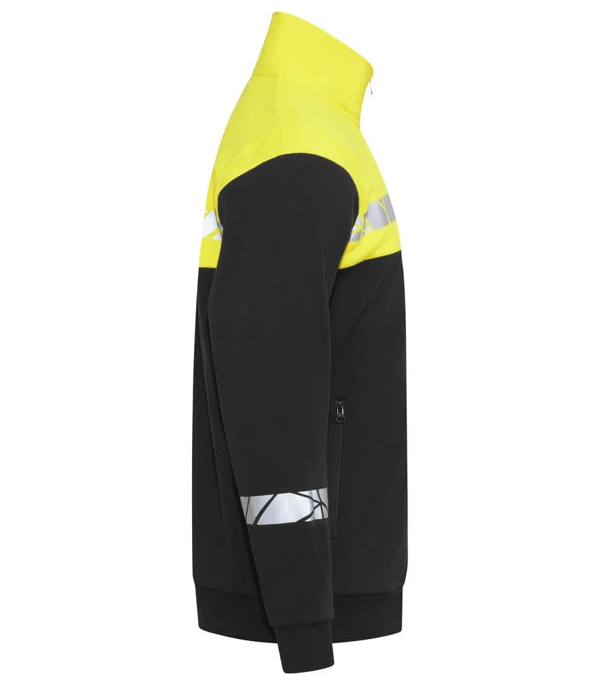 7103 REISVERSCHLUSS-PULLOVER - Schwarz/gelb