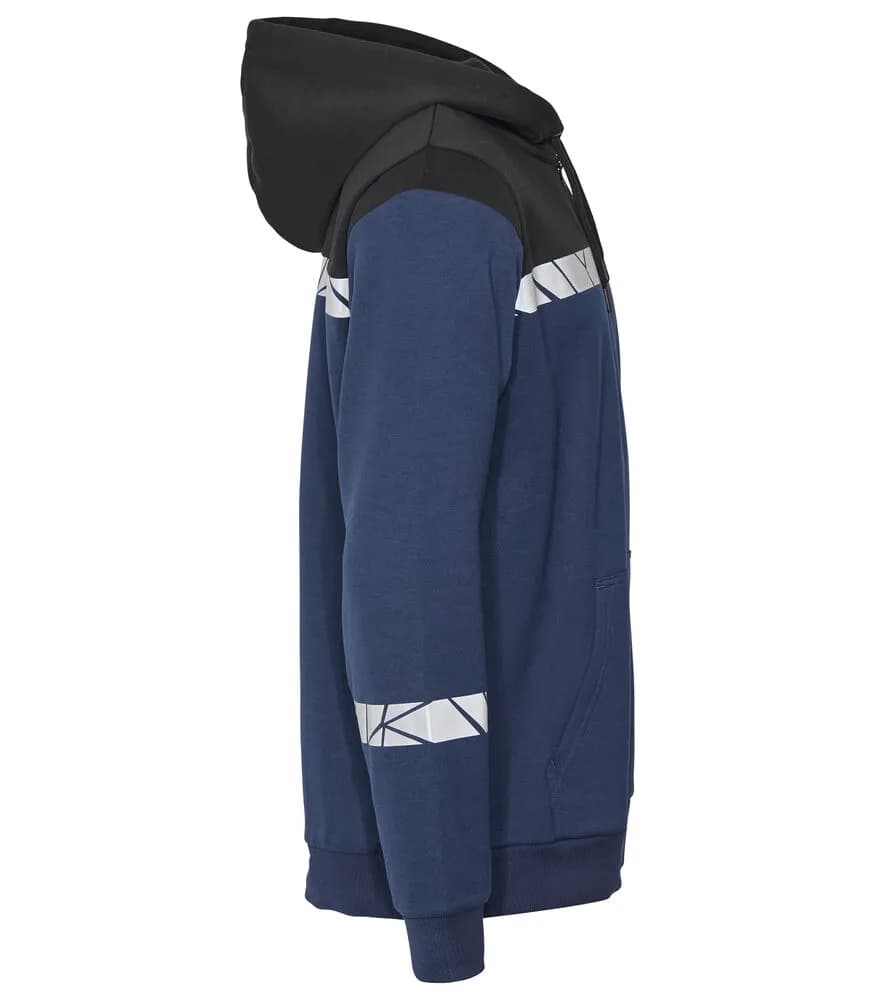 7104 KAPUZENJACKE 1/2 ZIP - Marine/schwarz