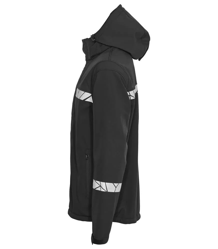 7400 SOFTSHELL JACKE - Schwarz/schwarz