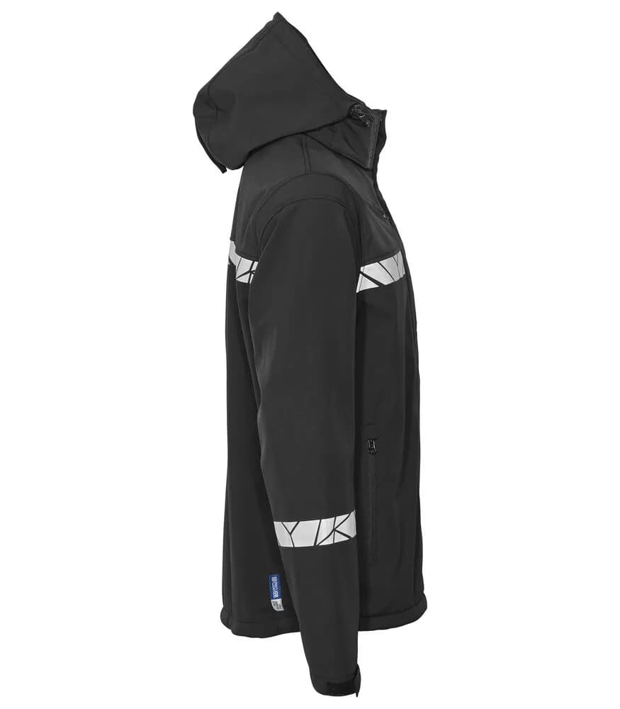 7400 SOFTSHELL JACKE - Schwarz/schwarz