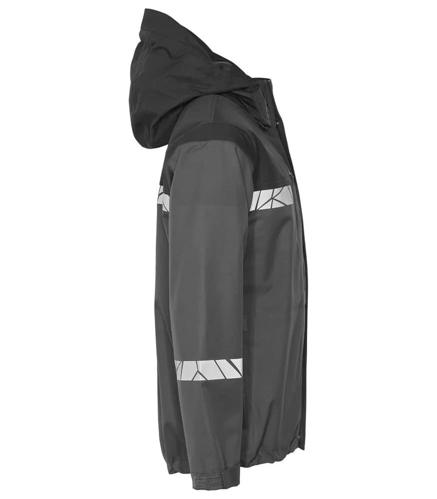 7414 SHELLJACKE - Grau/schwarz