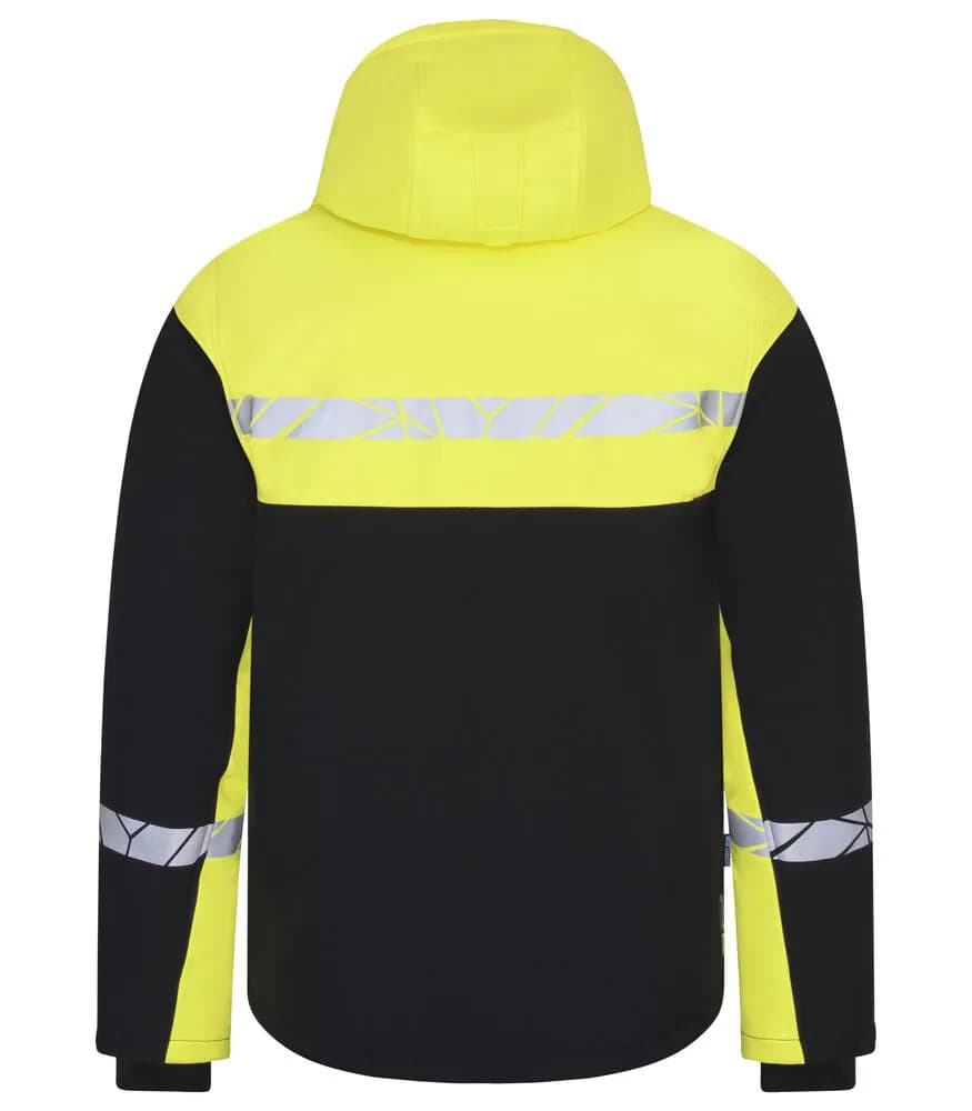 7415 WATTIERTE FUNKTIONSJACKE - Schwarz/gelb