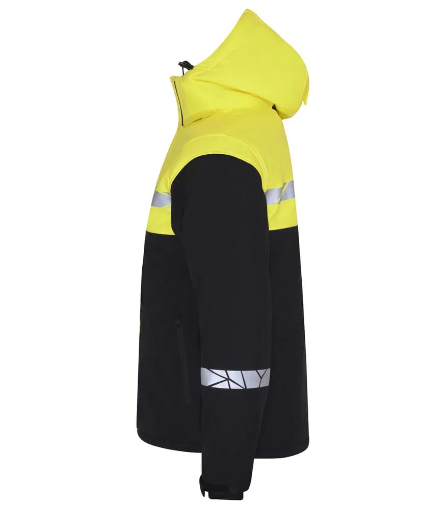 7415 WATTIERTE FUNKTIONSJACKE - Schwarz/gelb