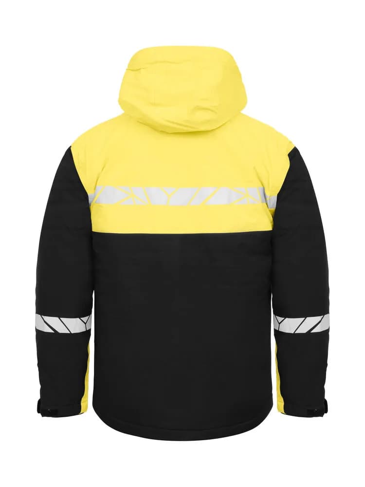 7415 WATTIERTE FUNKTIONSJACKE - Schwarz/gelb