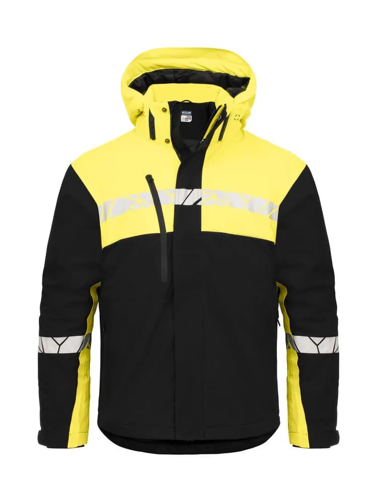 7415 WATTIERTE FUNKTIONSJACKE - Schwarz/gelb