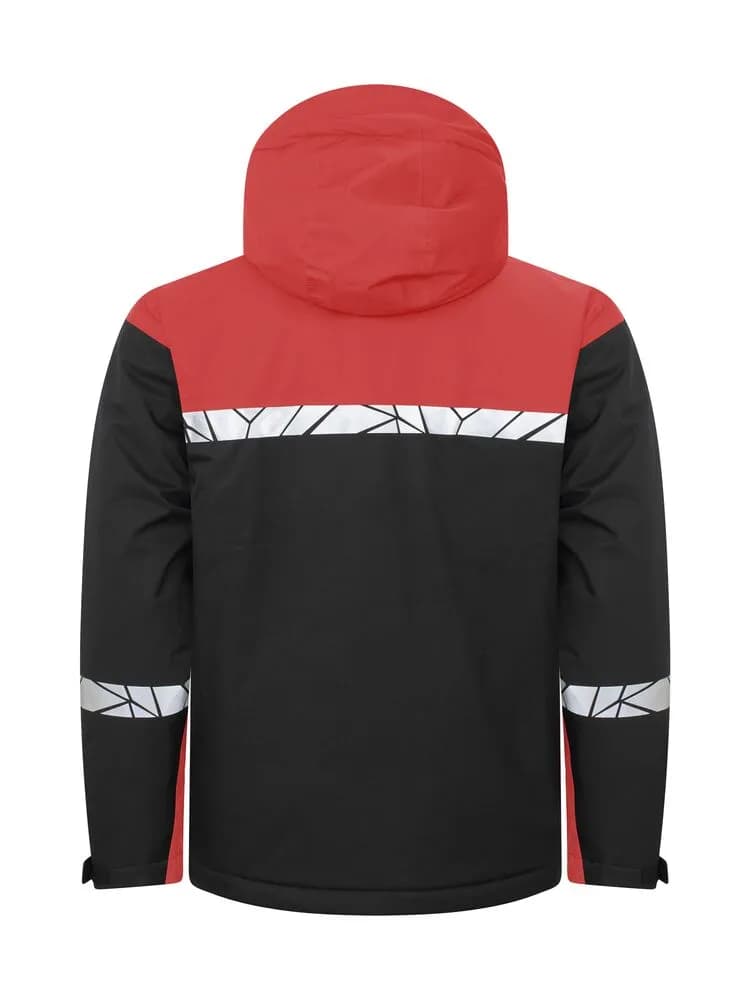 7415 WATTIERTE FUNKTIONSJACKE - Schwarz/rot