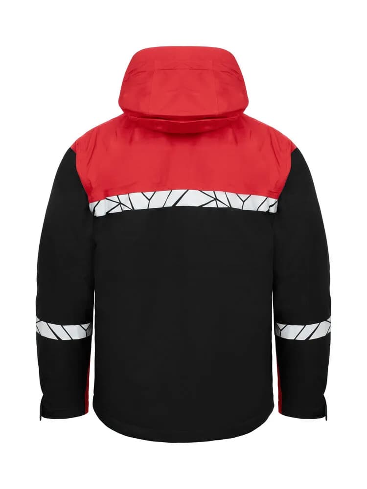 7415 WATTIERTE FUNKTIONSJACKE - Schwarz/rot