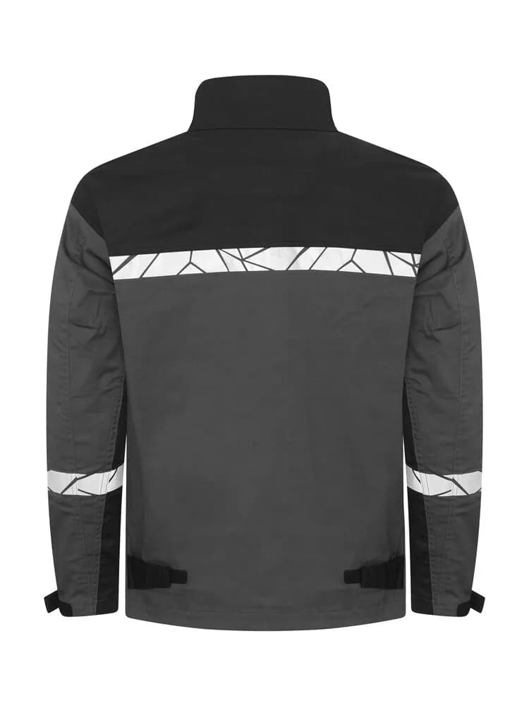 7416 ARBEITSJACKE - Grau/schwarz