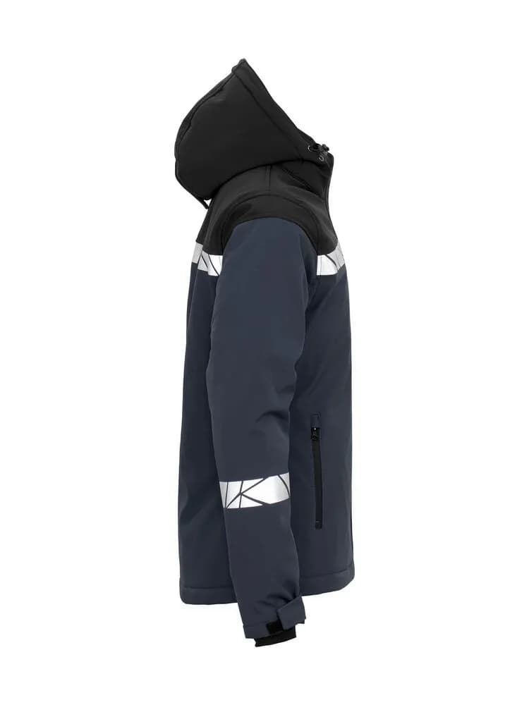 7418 WATTIERTE SOFTSHELL JACKE DAMEN - Marine/schwarz