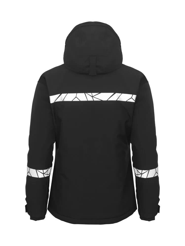 7418 WATTIERTE SOFTSHELL JACKE DAMEN - Schwarz/Schwarz