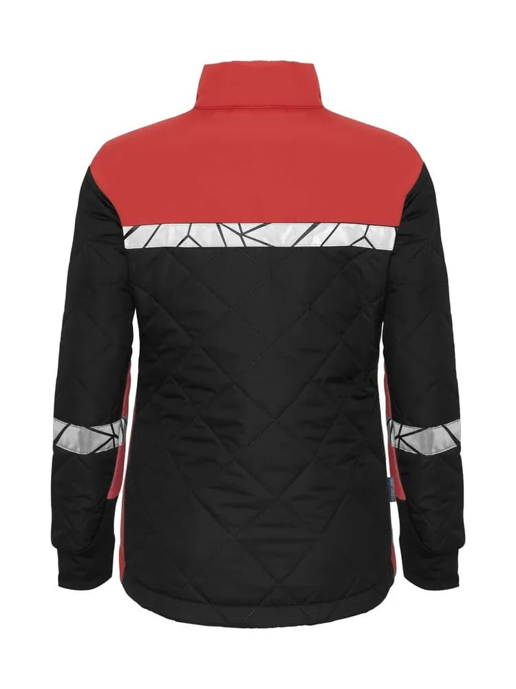 7421 LEICHTE DAMEN JACKE - Schwarz/rot