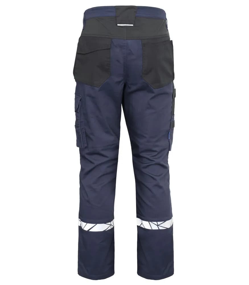 7509 ARBEITSHOSE (Taschen für Knieschutzer + hoher Schutz) - Marine/schwarz