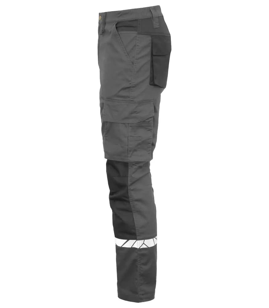 7508 ARBEITSHOSE (Taschen für Knieschutzer) - Grau/schwarz