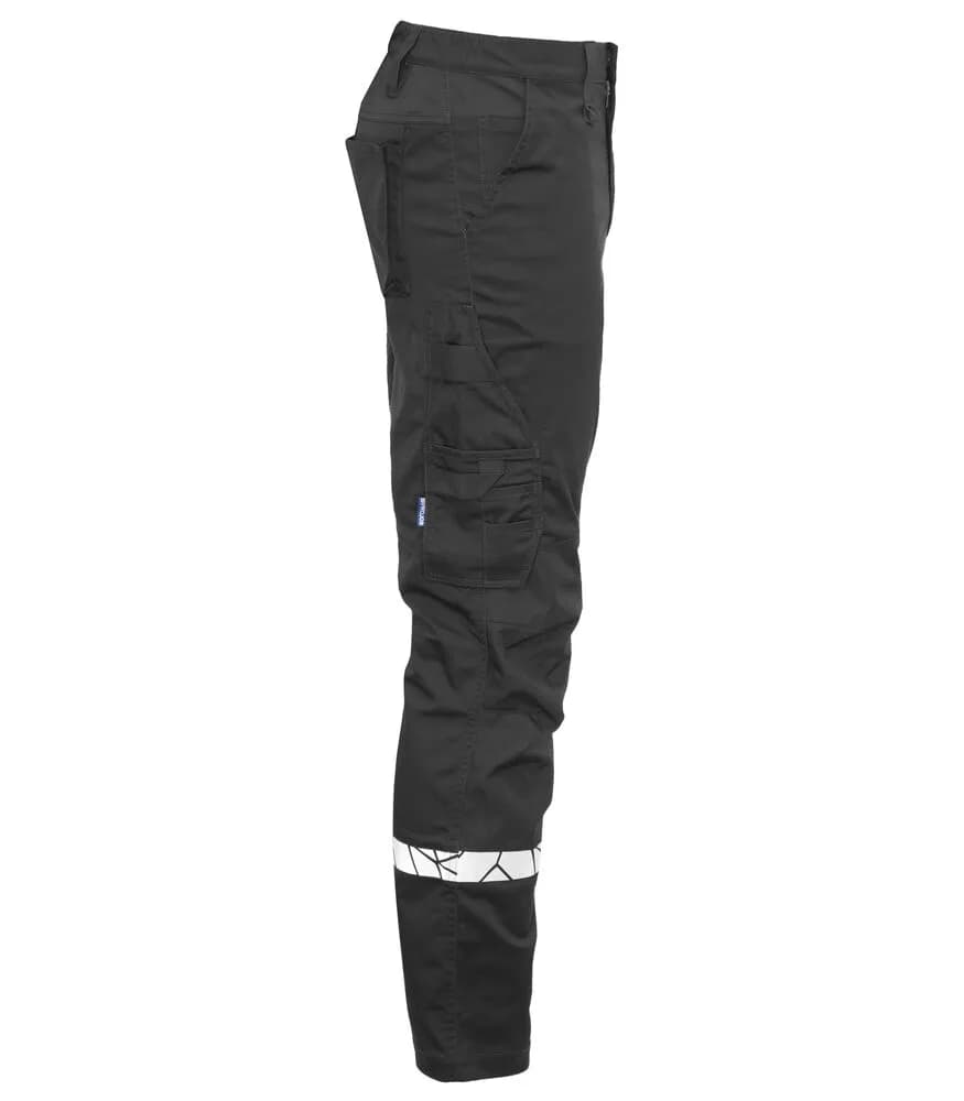 7508 ARBEITSHOSE (Taschen für Knieschutzer) - Schwarz/schwarz