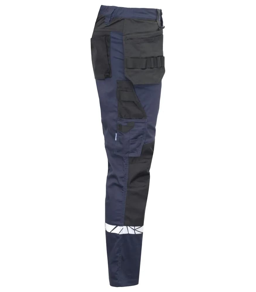 7509 ARBEITSHOSE (Taschen für Knieschutzer + hoher Schutz) - Marine/schwarz