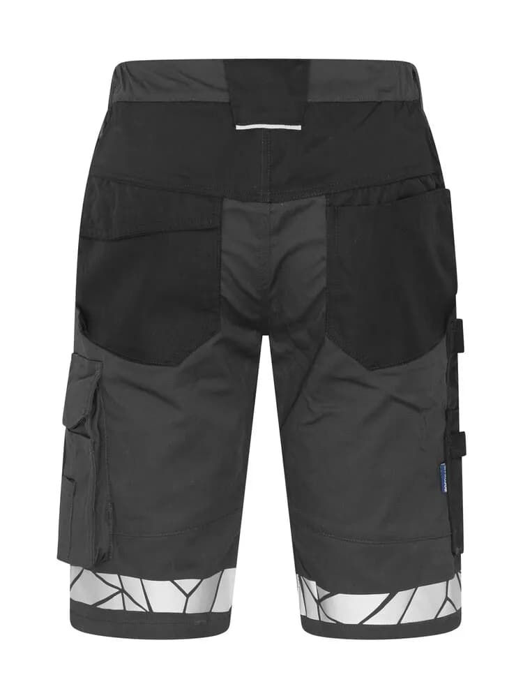 7510 ARBEITSKURZHOSE STRETCH - Grau/schwarz