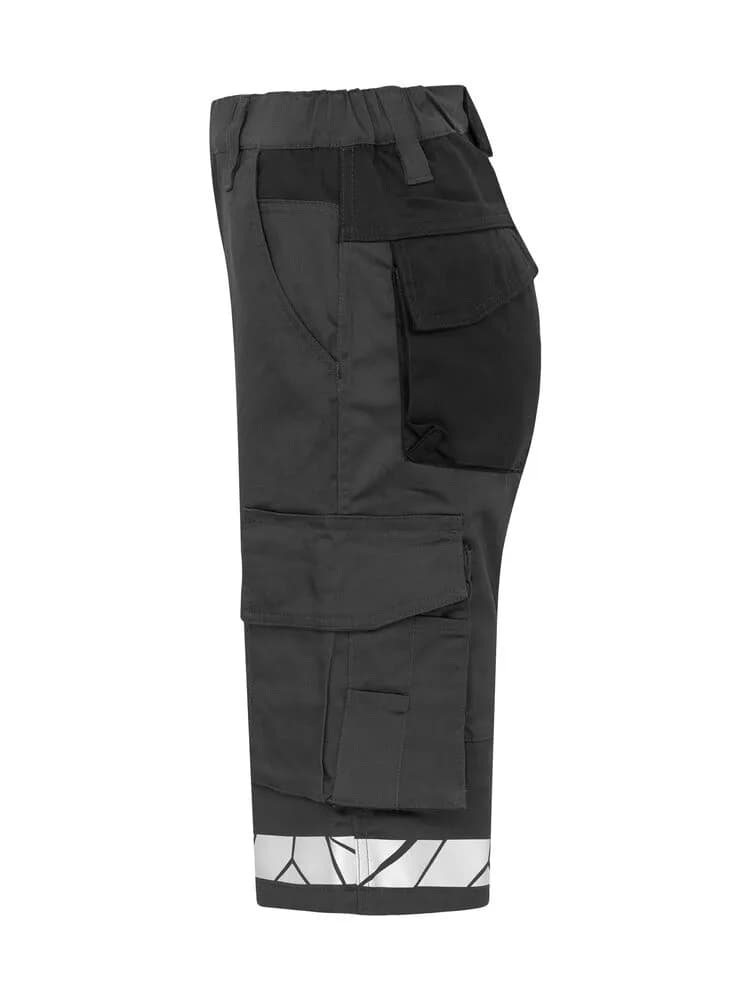 7514 DAMEN ARBEITSKURZHOSE - Grau/schwarz