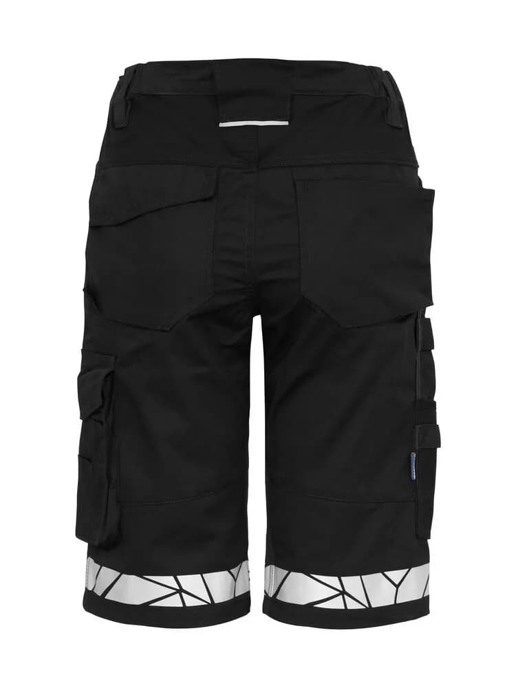 7514 DAMEN ARBEITSKURZHOSE - Schwarz/Schwarz