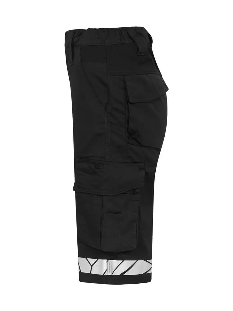 7514 DAMEN ARBEITSKURZHOSE - Schwarz/Schwarz