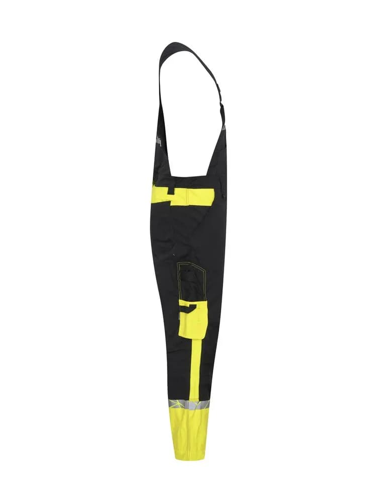 7600 LATZHOSE 9910-HOCHTSICHTBAR - Schwarz/gelb