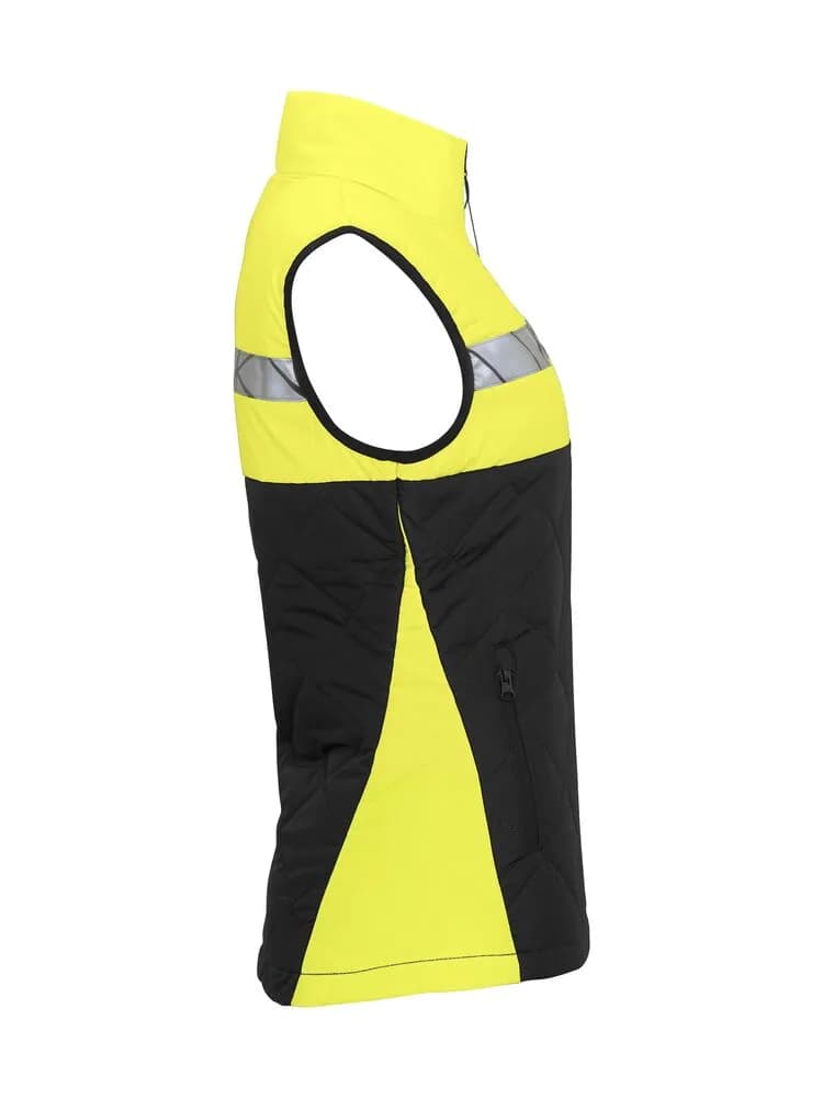 7701 DAMEN WESTE 9910-HOCHTSICHTBAR - Schwarz/gelb