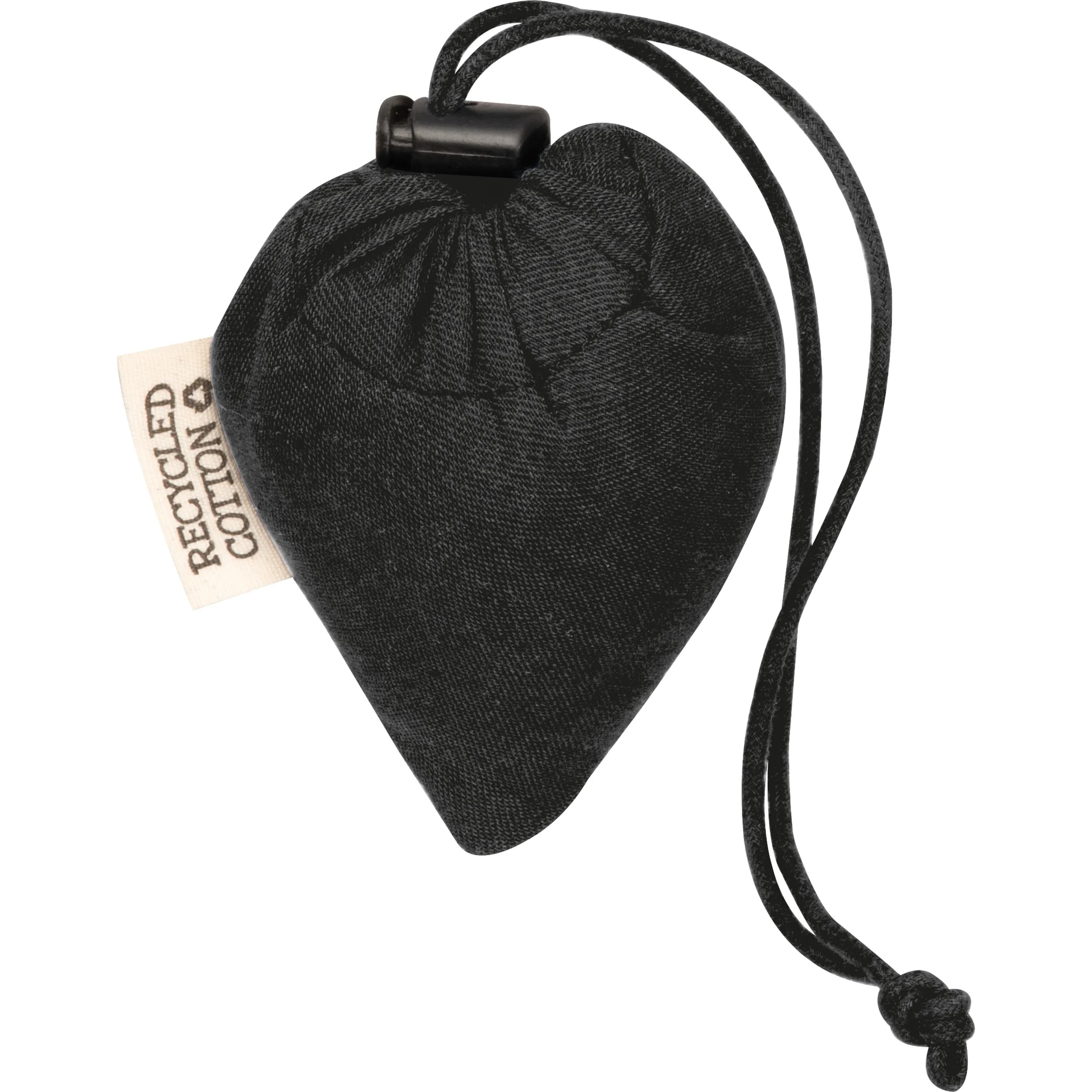 Faltbare Einkaufstasche aus Baumwolle ANJA - schwarz