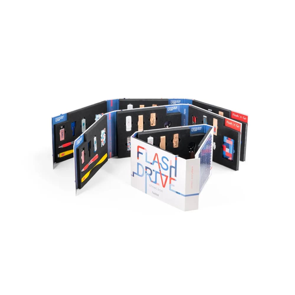 Muster-Set bedruckte USB-Sticks - FLASH DRIVE SHOWCASE - Gemischt