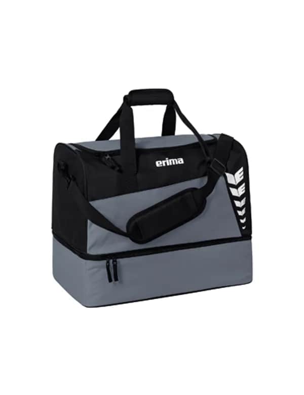 SIX WINGS Sporttasche mit Bodenfach - slate grey/schwarz
