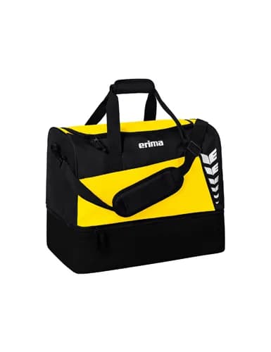 SIX WINGS Sporttasche mit Bodenfach - gelb/schwarz