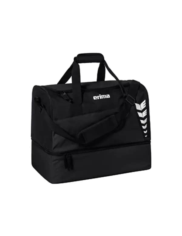SIX WINGS Sporttasche mit Bodenfach - schwarz