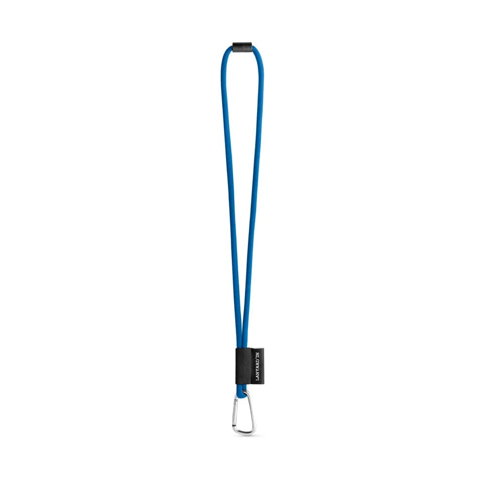SET Lanyard Tube Long (Ø 7 mm) mit 55 mm D-förmigem Karabiner und Ø 7 mm Sicherheitsverschluss - 75089 - 303 - Blau